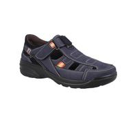 Sandalia hombre cerrada para trekking y uso urbano, confeccionada en piel con terminado graso. LUISETTI SANDALIA BRONX 16250ST TALLA 41 COLOR JEANS