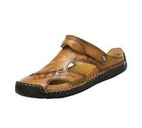 Sandalia Hombre Chanclas Hombre Sandalias Cruzadas Zapatos Cómodos Calzado Verano Vestir Zapato Abarcas Zapatillas Casa Pala De Goma Cómodas Casual Comodas Sandals Men 40 Marrones Taller Cubanas