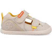 SANDALIA LONA BASICA BEIGE Y AMARILLO