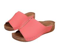 Sandalia Mujer Cómoda Cuña - Sandalias Mujer Verano Pies Anchos Zapatos Punta Abierta Desnuda Chic Sandalette Transpirable Mulas Para Ponerse Zapato Casual Desnudo Pies Dee Playa Mule, rosa, 40 EU