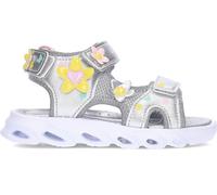 Sandalia para chica CONGUITOS 260017 Flores con luz SILVER 32
