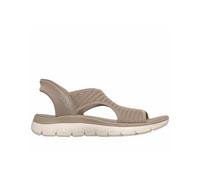 Sandalia Skechers slip-ins beige mujer urban