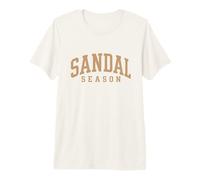 Sandalia Temporada Zapato Amante Tan Verano Vacaciones Retro Gráfico Camiseta Premium