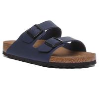 Sandalia Unisex Birkenstock Arizona BF Con 2 Correas De Hebilla En Azul UK 2-12