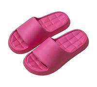 Sandalias acolchadas para mujer, suela gruesa, EVA, puntera abierta, zapatos casuales ligeros de verano para interiores y exteriores, hot pink, 39.5 EU