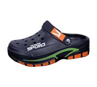 Sandalias al aire libre Transpirable Zapatillas Casual Playa Jardín Punta Abierta Diseño Semi-Cerrado Confort Optimal Uso Diario Hombre, Le Noir, 40 EU