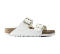 Birkenstock Arizona White, Birko Flor Patent, Flip Flops Mujer, Blanco (Vernis Blanc), 40 EU Estrecho
