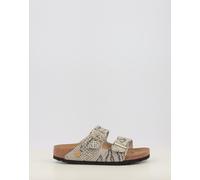 Birkenstock Arizona Rivet Logo Sandalias Mujer, Snake Oyster, 38 EU Schmal