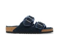 Sandalias Birkenstock Arizona Shearling Suede Leather/Fur New Navy 38
