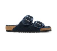 Sandalias Birkenstock Arizona Shearling Suede Leather/Fur New Navy (Étroit) 39 Estrecho