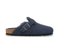 Sandalias Birkenstock Boston BS Suede Leather/ Fur New Navy (Étroit) 37 Étroit