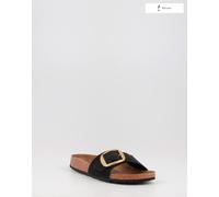 Birkenstock Sandalias Madrid Big Buckle Nubuck Oro/Negro 37
