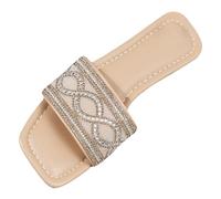 Sandalias bohemias para mujer, sandalias ortopédicas con soporte de arco para mujer, diseño floral, con correa al tobillo, transpirables, para playa, con diamantes de imitación, H Bw2, 40.5 EU