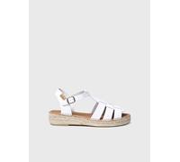 TONI PONS Alpargata estilo cangrejeras para mujer en piel - EMMA - Frambuesa, 35 EU