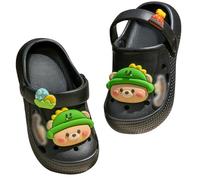 Sandalias Cerradas Niño - Sandalias para Niñas De 1 A 3 Años Transpirables Suaves Cómodas Ligeras Sin Cordones para Piscina Playa Uso En Exteriores E Interiores (Black 37 Big Kids)