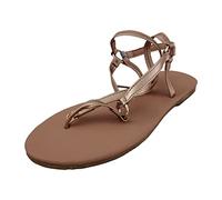 Sandalias Cerradas Sandalias Planas Doradas Mujer Ligeras Con Hebilla de Tacón Bajo Y de Comercio Exterior Y Americana Para Mujer Doradas Verano (Rose Gold,39)