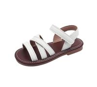 Sandalias cerradas Zapatos de verano para niñas Sandalias romanas elegantes Zapatos ligeros para niños Sandalias para niñas con correa ajustable Zapatos de playa Transpirables Sandalias infantiles