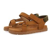 Sandalias Color Cuero DE Piel con Acentos EN Caqui para NIÑO Y NIÑA Depoe