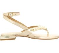 Sandalias Color Platino DE Piel con Perlas para Mujer Sumpter