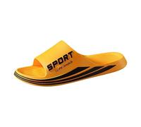 Sandalias cómodas de verano para hombre, para exteriores, interiores, baños, playa, unisex, informales Zapatillas Hombre Salir (Yellow, 41)