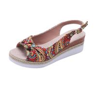 Sandalias Cómodas Mujer Sandalias Plataforma Mujer Zapatos Vestir Cuña Verano Sandalia Plana Calzado Plateadas Tiras Comodas Juveniles Elegante Planas Con 41 Negra Elegantes Zuecos Para De Sapatos