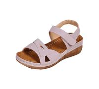 Sandalias cómodas para fascitis, sandalias cómodas para mujer, sandalias cómodas para mujer, sandalias de entrenamiento para mujer, sandalias de noche del Reino Unido para fascitis plantar, Pink, 38