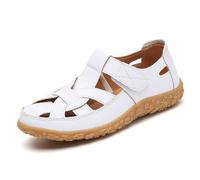 Sandalias cómodas para mujer para el ocio diario y las vacaciones al aire libre con diseño de punta cerrada, correa ajustable y estilo transpirable para el verano, antideslizantes