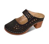 Sandalias cómodas sin cordones para mujer, zapatos informales transpirables con tacón grueso para primavera, verano y otoño. Chancla Hawaiana