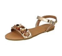 Sandalias Con Adorno De Flores De Lentejuelas Spot On H0R270 Para Niñas