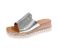 Sandalias con soporte de arco para mujer: sandalias de cuña de plataforma de ajuste ancho para fascitis plantar, zapatos cómodos para caminar, talla del Reino Unido, verano, vacaciones, playa, viajes