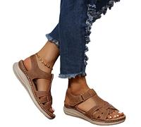 Sandalias con Soporte para el Arco, cómodas Sandalias ortopédicas para Caminar para Mujer, Zapatillas de Playa para Interiores y Exteriores, Zapatos (Color : Brown, Size : 41 EU)
