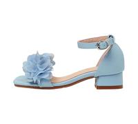 Sandalias Conguitos Niña, Sandalias Niño Playa De Verano con Tacón Medio Cuadrado Y Estampado Floral Calzado Elegante E Informal