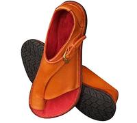 Sandalias correctoras de huesos del dedo gordo del pie, cómodas sandalias correctoras de dedos de los pies para mujeres, para aliviar el dolor Síntomas de juanetes Hallux Valgus ( Color : Orange , Siz