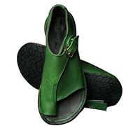 Sandalias correctoras de huesos del dedo gordo del pie, cómodas sandalias correctoras de dedos de los pies para mujeres, para aliviar el dolor Síntomas de juanetes Hallux Valgus ( Color : Green , Size