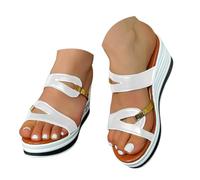 Sandalias Cuña Mujer Plataforma Verano Elegantes Alpargatas Chanclas Ortopédicas Comodas Piscina Casual Esparto Flip Flops De Vestir Punta Abierta Sandalia Antideslizantes Boda Senderismo