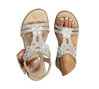 Sandalias de ajuste ancho para mujer, sandalias cómodas sin cordones, informales, con puntera abierta, zapatos ortopédicos, ligeros, cojín de verano, fascitis plantar, correa de tobillo, sandalias de