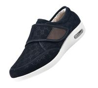 Sandalias de Ancho Extra Ancho,Scarpe da passeggio regolabili in Memory Foam per anziani con artrite,Edema,piedi gonfi e pollice valgoblack-46