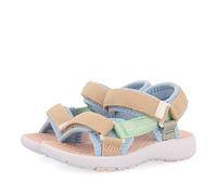 Sandalias de aspecto deportivo color turquesa con cintas multicolores para bebé rochedo