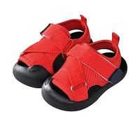 Sandalias de bebé para niños y niñas recién nacidos, zapatos deportivos de primavera y otoño, bonito diseño de red transpirable, sandalias que no caminan para niños al aire libre, Red, 22 EU