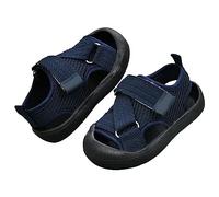 Sandalias de bebé para niños y niñas recién nacidos, zapatos deportivos de primavera y otoño, bonito diseño de red transpirable, sandalias que no caminan para niños al aire libre, Navy, 20 EU