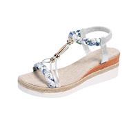 Sandalias de corcho para mujer, sandalias con plantilla, cómodas, sandalias de verano, elegantes, antideslizantes, con plataforma, informales, sueltas y ligeras