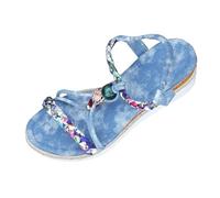 Sandalias de corcho para mujer, sandalias con plantilla, zapatillas informales, cómodas sandalias de corcho, ligeras, sueltas, elegantes, antideslizantes, sandalias de verano con plataforma