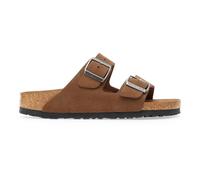 Sandalias de cuero ante con suela blanda Birkenstock Arizona 42 Étroit