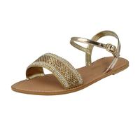 Sandalias De Cuero Beaded De Ladies Spot On Collection