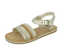 Sandalias De Cuero Con Hebilla Abiertas Y Redondeadas Para Niñas Finch Stride