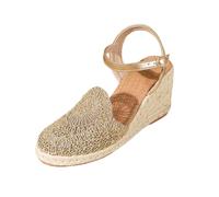 Sandalias de cuña blancas cómodas para mujer, sandalias de punta cerrada para mujer, sandalias de punto gladiador, sandalias ortopédicas antideslizantes con soporte de arco, zapatos de verano, ligeros