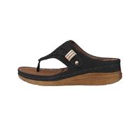 Sandalias de cuña con plataforma de verano, sandalias de mujer con correa ajustable, sandalias de dedos de tallas grandes, sandalias transpirables de corcho para playa, vacaciones, tiempo libre, Negro