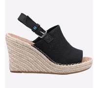 Sandalias De Cuña De Moda Casual De Verano Para Mujeres Toms Monica Negras