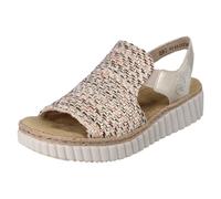 Sandalias De Cuña De Verano Elásticas Extra Anchas Para Damas - 69276