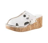 Sandalias de cuña de Verano para Mujer, Transpirables, sin Cordones, con Punta Redonda, cómodas, para Playa Calcetines Descalzo